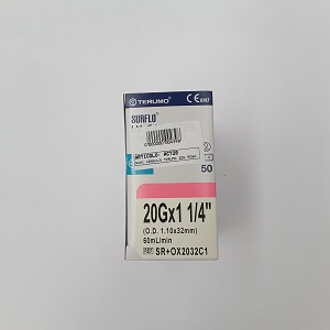 AGHI CANNULA TERUMO 20G ROSA