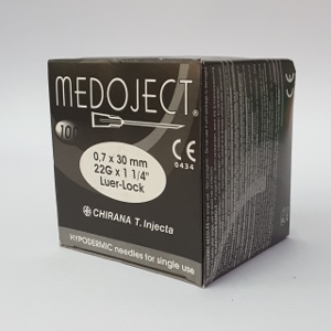 AGHI IPODERMICI  RR 22G 0.70x30MM NERO