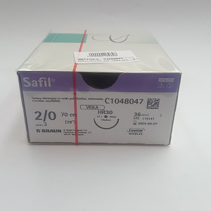 SAFIL-SUTURA AGO TONDO EP3   2/0