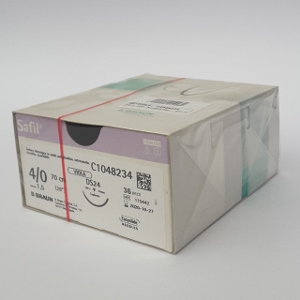 SAFIL VIOLET (AGO TRIANGOLARE 3/8  CERCHIO DS 24 - 24MM)