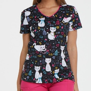 Camici : CASACCA FANTASIA GATTI DICKIES TG.XS